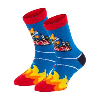 Preview: 6 Paar TippTexx 24 Kinder Socken Feuerwehr